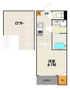 ハーモニーテラス香椎駅前II【2階】の間取り