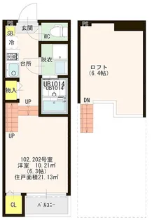 Le Amo吉塚【1階】の間取り