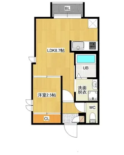 G-smart悦陽雅祥【2階】の間取り