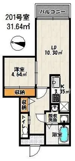 バーンメアオ ラチャ【2階】の間取り