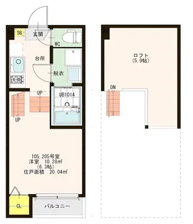 ヴィレッタ【2階】の間取り