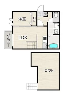 アンピオ南福岡【2階】の間取り