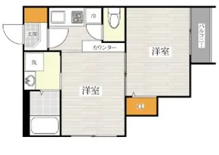 BALENO別府【2階】の間取り