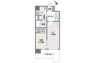 グランフォーレ薬院南【7階】の間取り