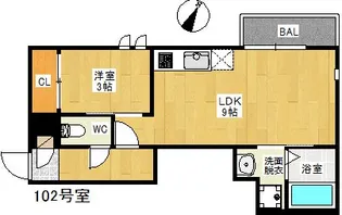 Grandtic Park Side大橋【1階】の間取り