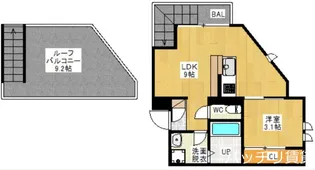 Grandtic 梅林駅近【2階】の間取り
