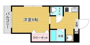スリム箱崎【1階】の間取り