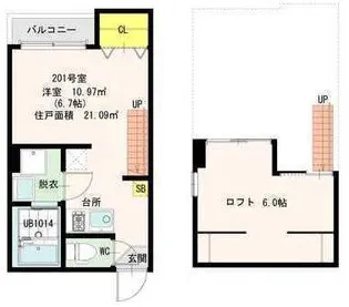 Castello K 7【2階】の間取り