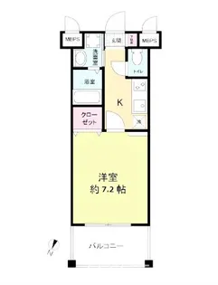 レジディア博多II【2階】の間取り