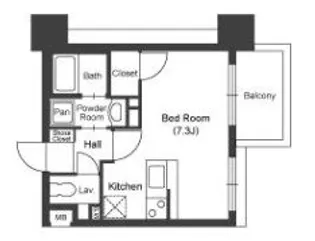 willDo中洲【9階】の間取り