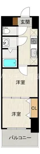 No.40 PROJECT2100 博多駅前【6階】の間取り