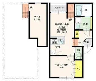 プレジデンス【1階】の間取り