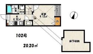 パームテラス博多駅前【2階】の間取り