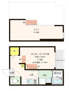 イル・マーレ 香住ヶ丘【2階】の間取り