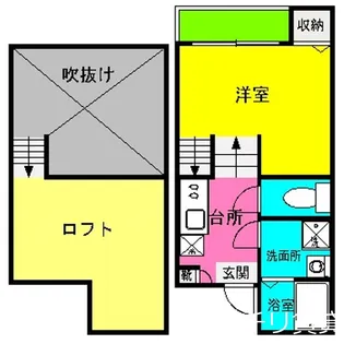 トレース箱崎【2階】の間取り