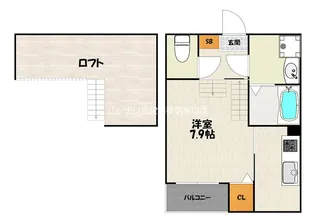 ハーモニーテラス博多【2階】の間取り
