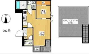 GRANDTIC TAJIMA【2階】の間取り