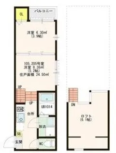 vers les revers【2階】の間取り