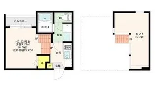 シティロード福岡・城南別府【1階】の間取り