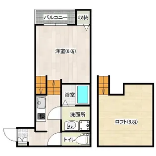 quons Nishijin【1階】の間取り