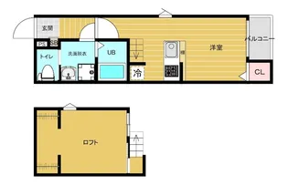 クラヴィエ【2階】の間取り