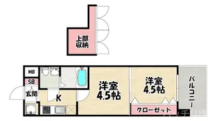 No48プロジェクト2100博多【12階】の間取り