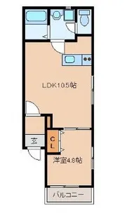 リテラ博多イーストIII【1階】の間取り