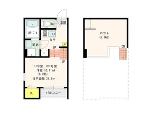 プルミエ南福岡【1階】の間取り