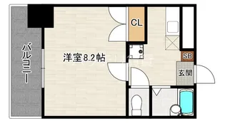 ブレーン博多【4階】の間取り