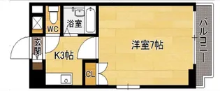 サンスカイ北天神【4階】の間取り