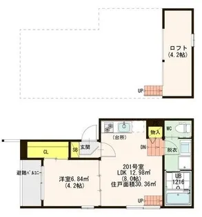 SUNNY DAYS【2階】の間取り