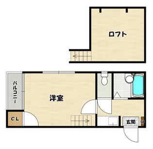 フェリーチェ唐人町【2階】の間取り
