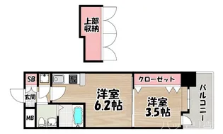 No.54 Wes-PROJECT博多駅南【10階】の間取り