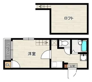 エフ・フラット唐人町【2階】の間取り