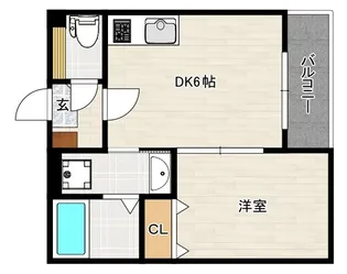 クラッセ和白【1階】の間取り