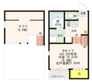 Plum stump【2階】の間取り