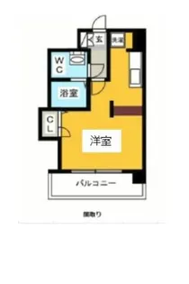 ピュアドームステイツ博多【9階】の間取り