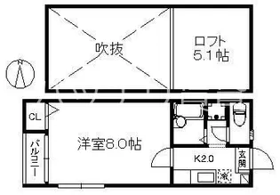 ポラリス室見西【2階】の間取り