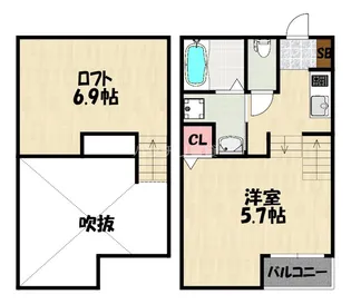イルサンテV【1階】の間取り