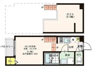 ハーモニーテラス大楠【1階】の間取り