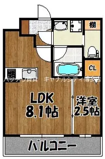 ドゥーエ赤坂【3階】の間取り