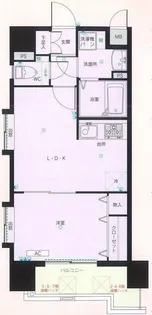 ピュアドームデュエル博多【8階】の間取り