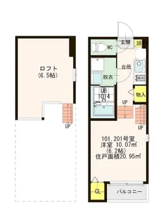 プリマベーラ笹原【1階】の間取り