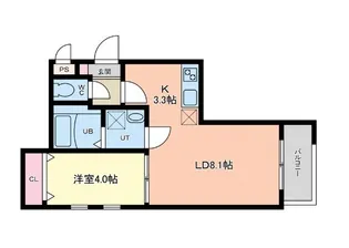 パークホーム筥松【3階】の間取り
