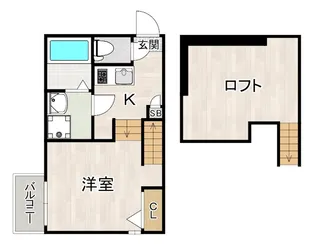 ハーモニーテラス馬出VI【1階】の間取り