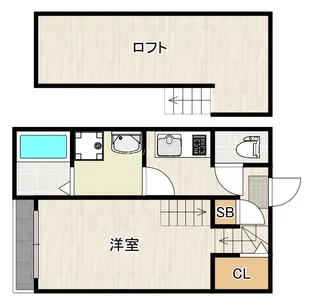 レーヴ大橋【1階】の間取り