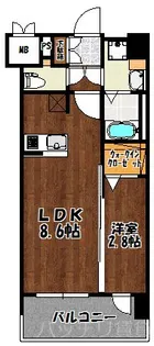 グランフォーレ大橋プレミア【5階】の間取り