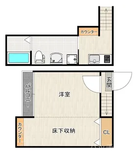 エバーブライト馬出【1階】の間取り