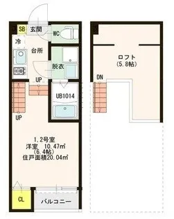 La Vita Yoshiduka【1階】の間取り