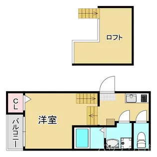 ハーモニーテラス名島IX【2階】の間取り